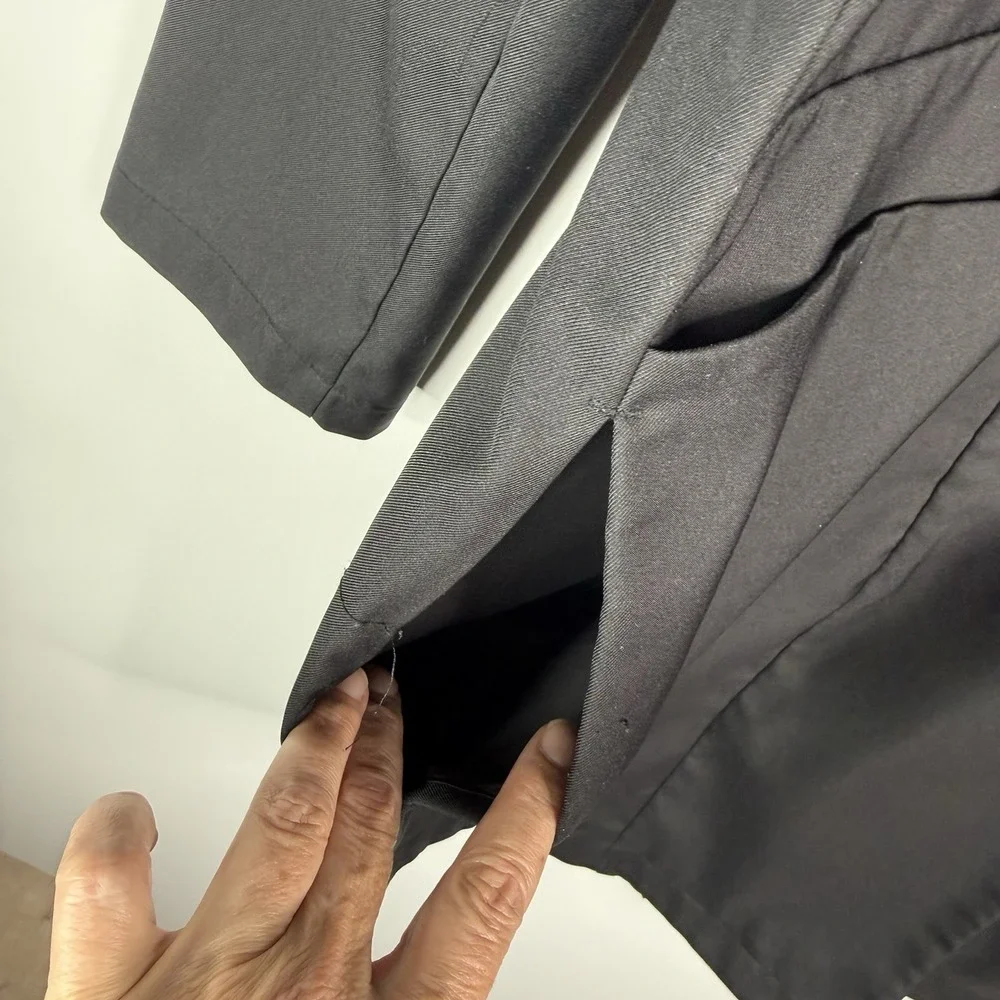 figs jacket women lab coat Pockets Button Up Black XL